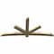 Ekena Millwork Alberta Rough Sawn Timber Gable Bracket, Douglas Fir, 108"W x 49"H x 4"D x 6"F, 11/12 Pitch GBW108X49X0406ALB00RDF - alternate 2
